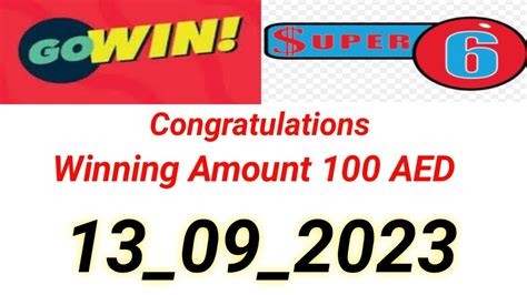 how to play gowin super 6|UAE GoWin Super 6 Prediction .